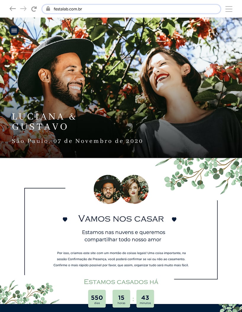 Vibe de Casamento - Folhas